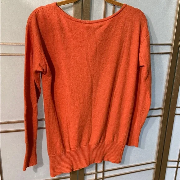 Lauren by Ralph Lauren, orange, boatneck sweater, women’s size small - Picture 6 of 7
